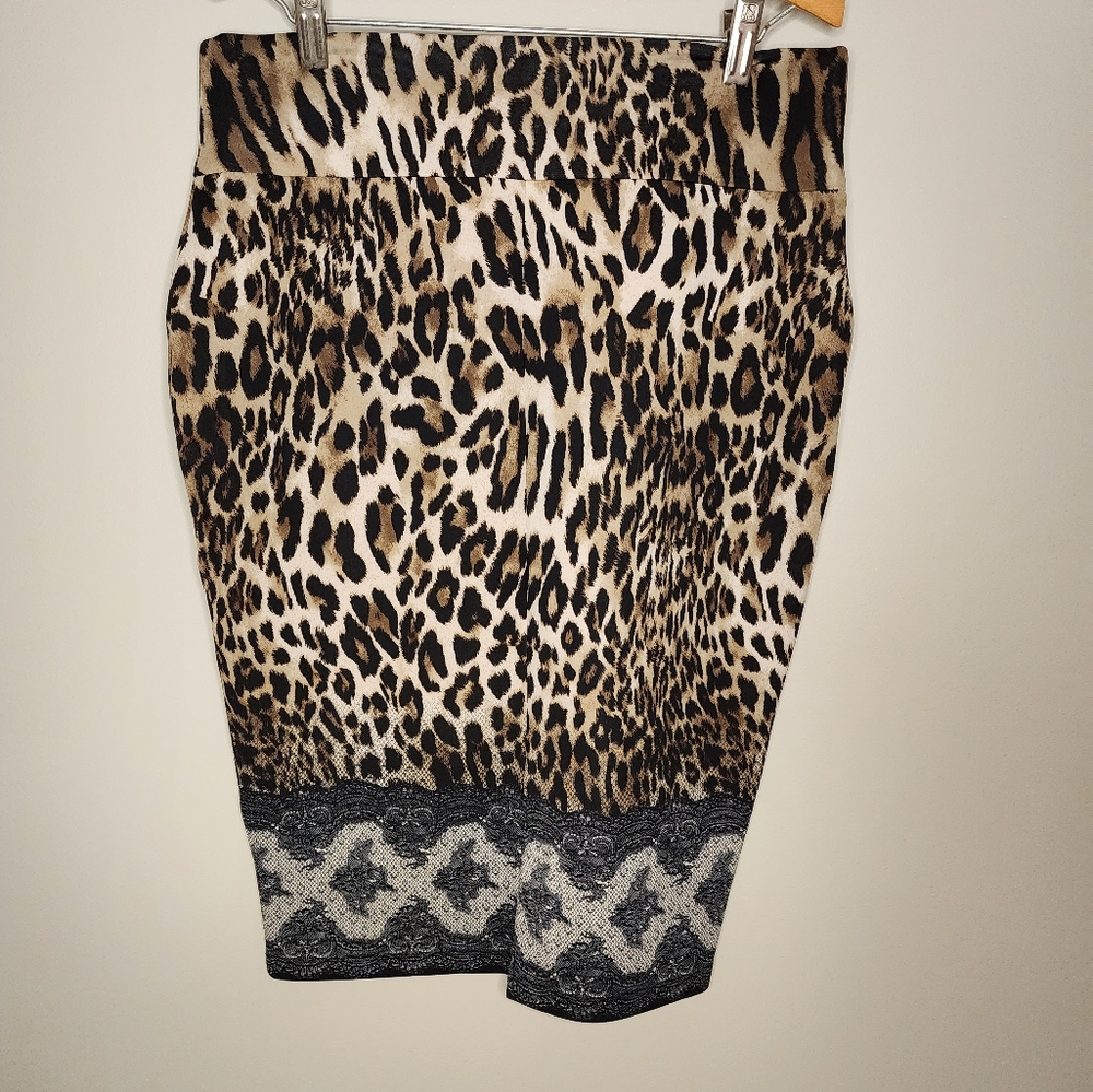 Animal print skirt